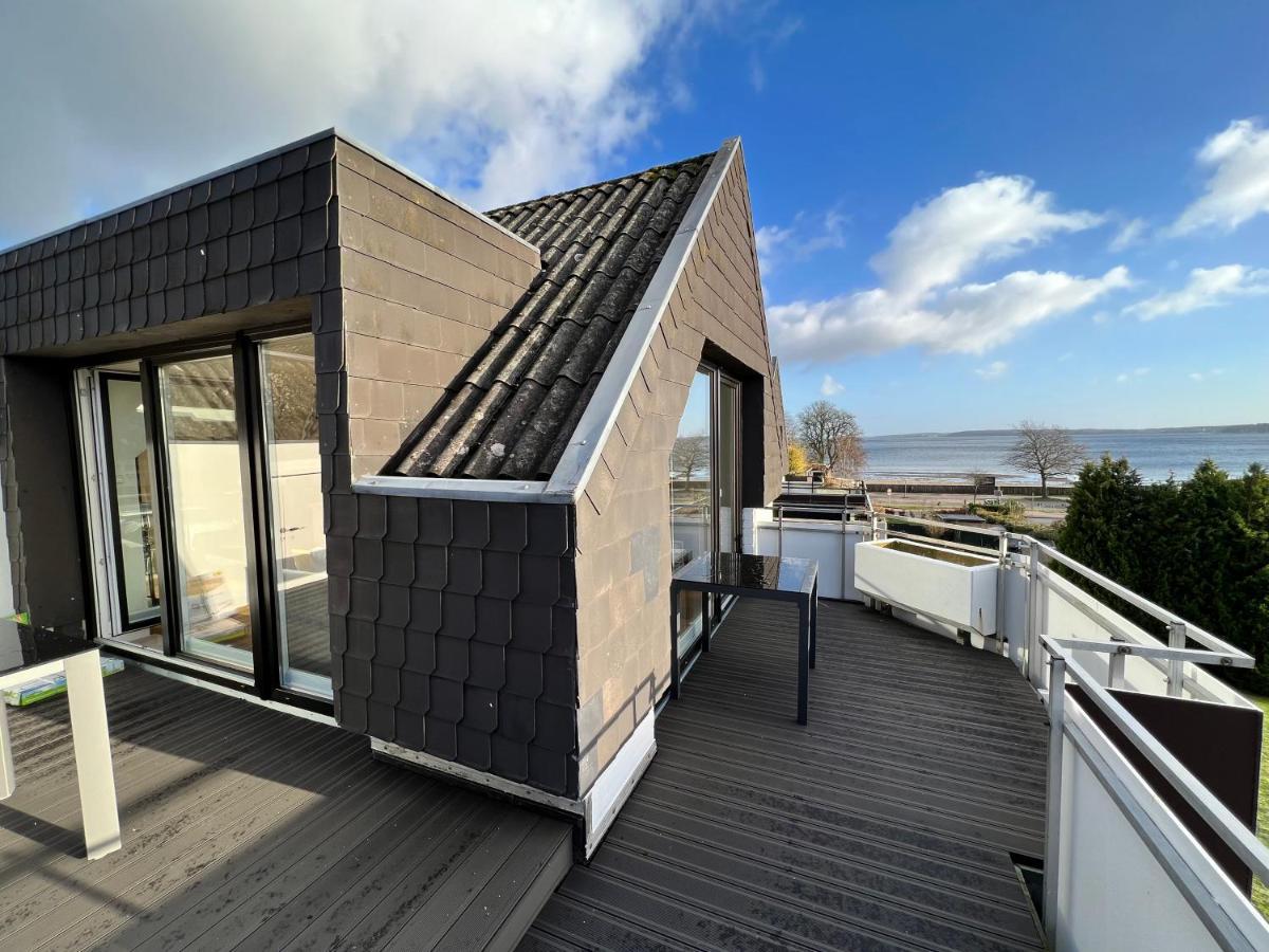 Beach House II - Penthousewohnung In Bestlage Mit Sonniger Dachterrasse Und Top Meerblick Harrislee Buitenkant foto
