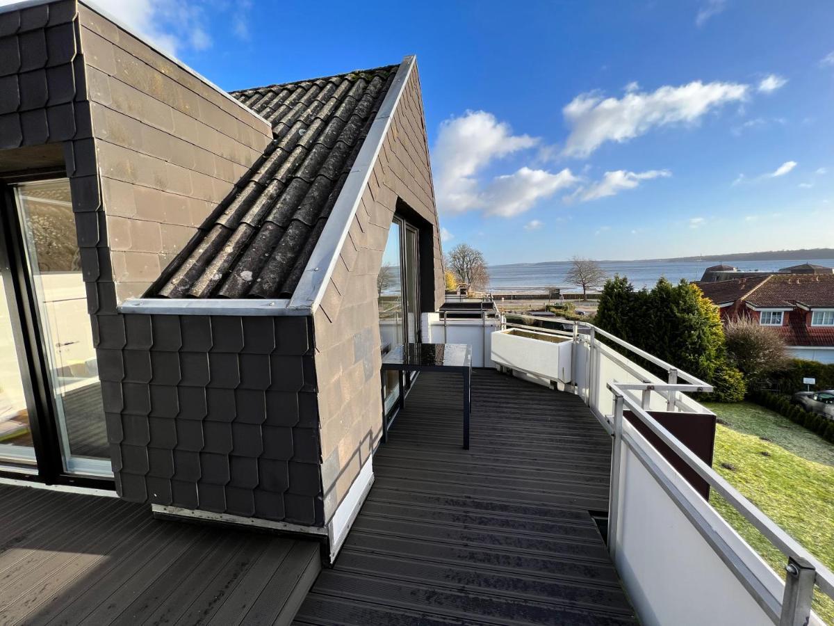 Beach House II - Penthousewohnung In Bestlage Mit Sonniger Dachterrasse Und Top Meerblick Harrislee Buitenkant foto