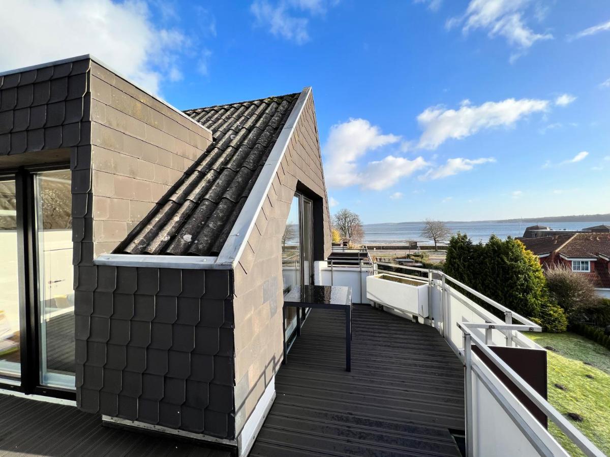 Beach House II - Penthousewohnung In Bestlage Mit Sonniger Dachterrasse Und Top Meerblick Harrislee Buitenkant foto
